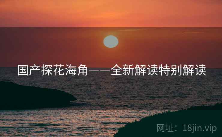 国产探花海角——全新解读特别解读