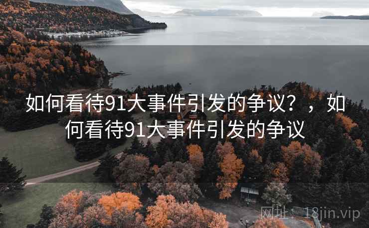 如何看待91大事件引发的争议？，如何看待91大事件引发的争议