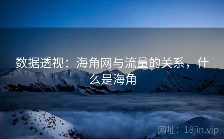 数据透视：海角网与流量的关系，什么是海角