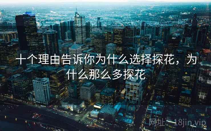 十个理由告诉你为什么选择探花，为什么那么多探花