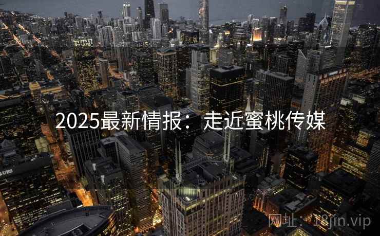 2025最新情报：走近蜜桃传媒