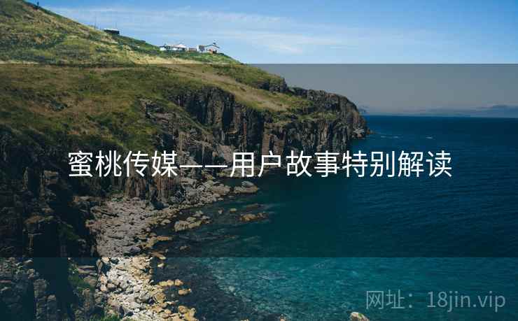 蜜桃传媒——用户故事特别解读